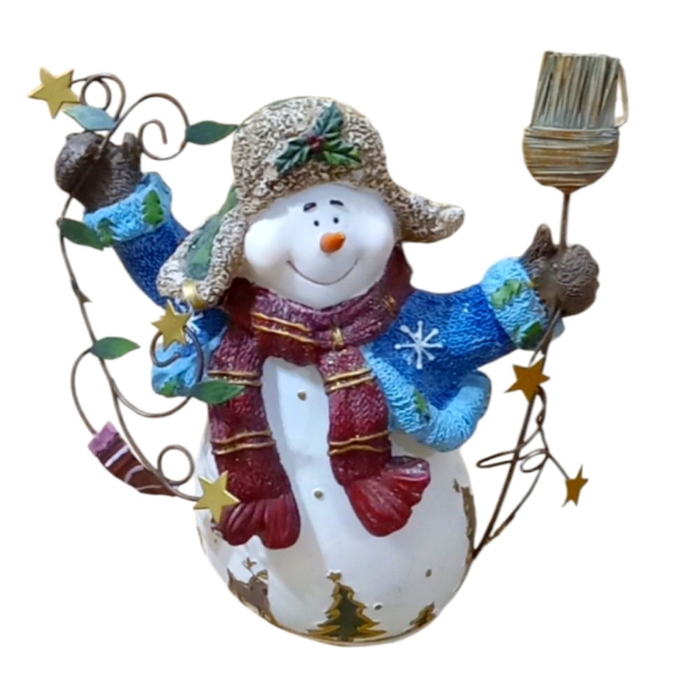Home Interiors Vintage Winter Snow Pals Christmas Snowman Holiday Decor